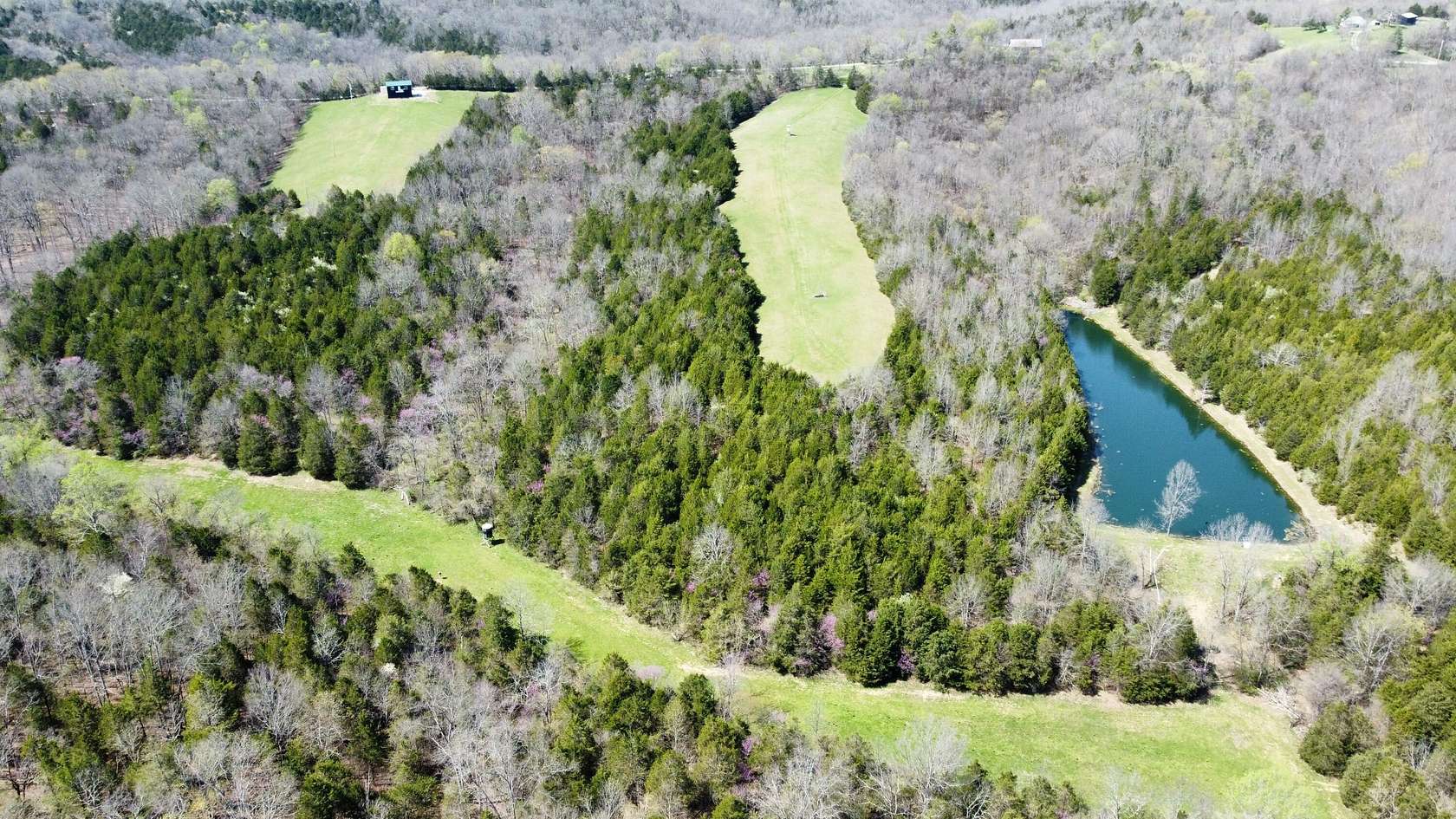 52 Acres of Recreational Land with Home for Sale in Sadieville, Kentucky