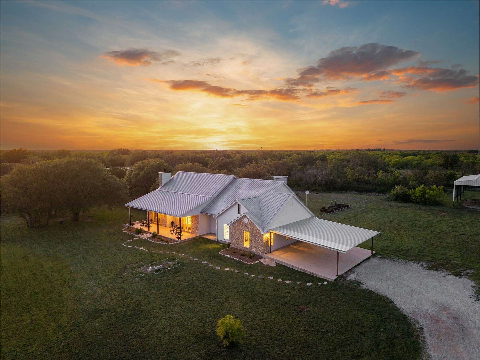 9.36 Acres of Land with Home for Sale in Brownwood, Texas