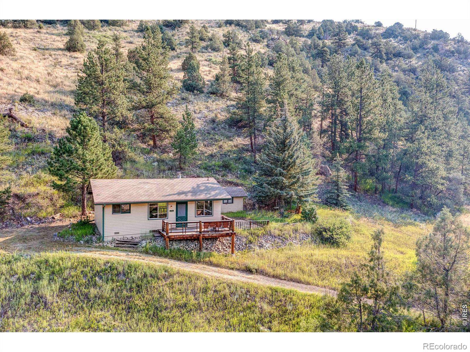 2.76 Acres of Land with Home for Sale in Glen Haven, Colorado