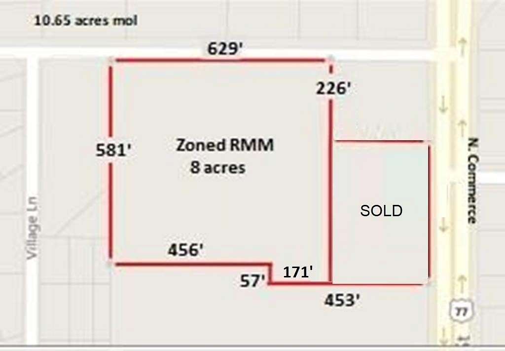 8.1 Acres of Commercial Land for Sale in Ardmore, Oklahoma