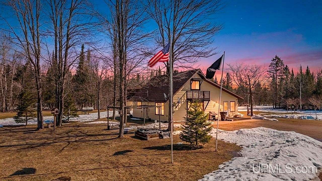 84.4 Acres of Recreational Land with Home for Sale in Rapid River, Michigan
