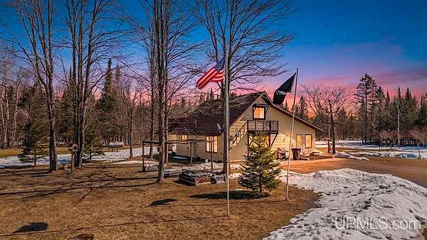 84.4 Acres of Recreational Land with Home for Sale in Rapid River, Michigan