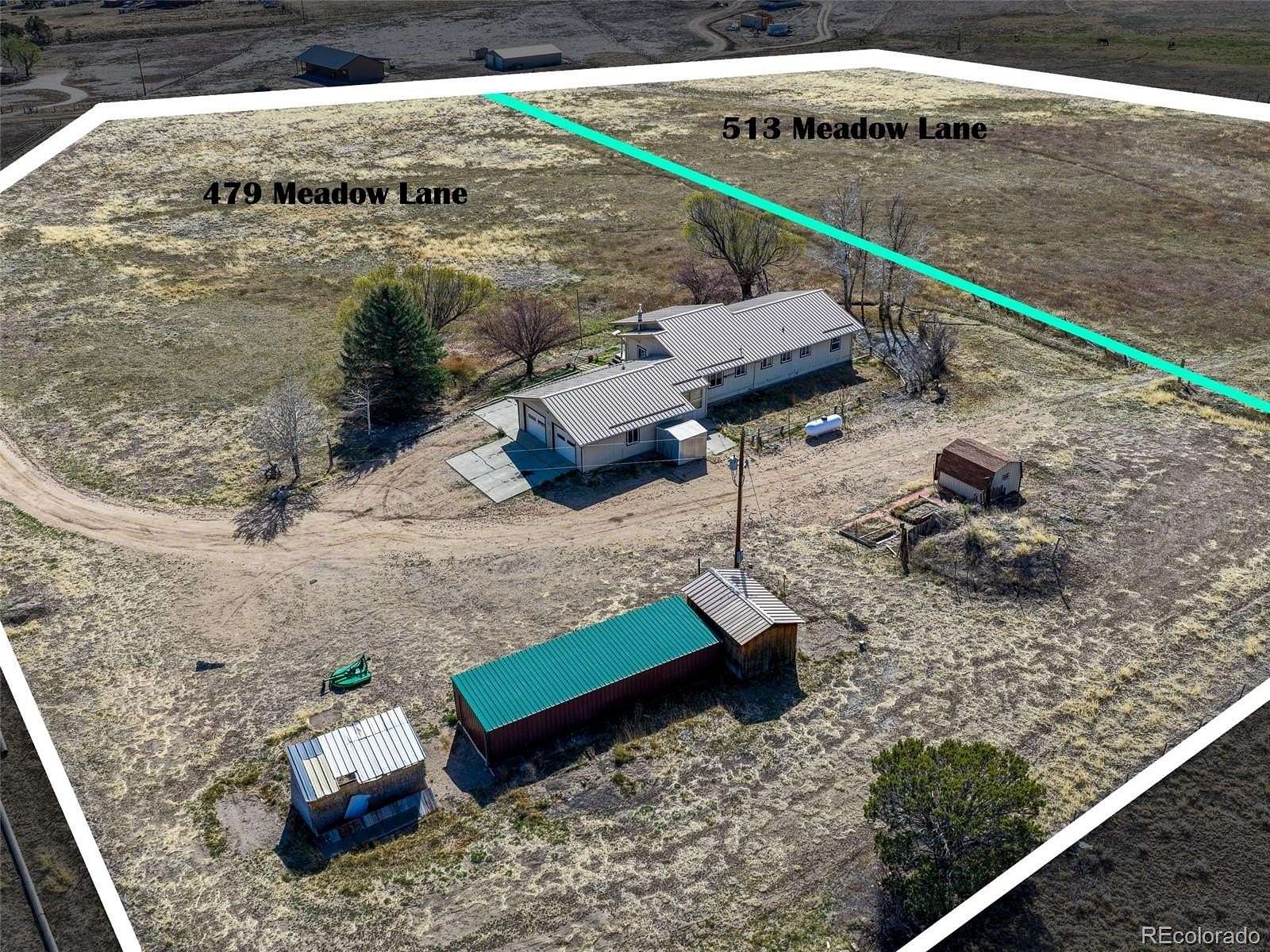 8.77 Acres of Land with Home for Sale in Coaldale, Colorado