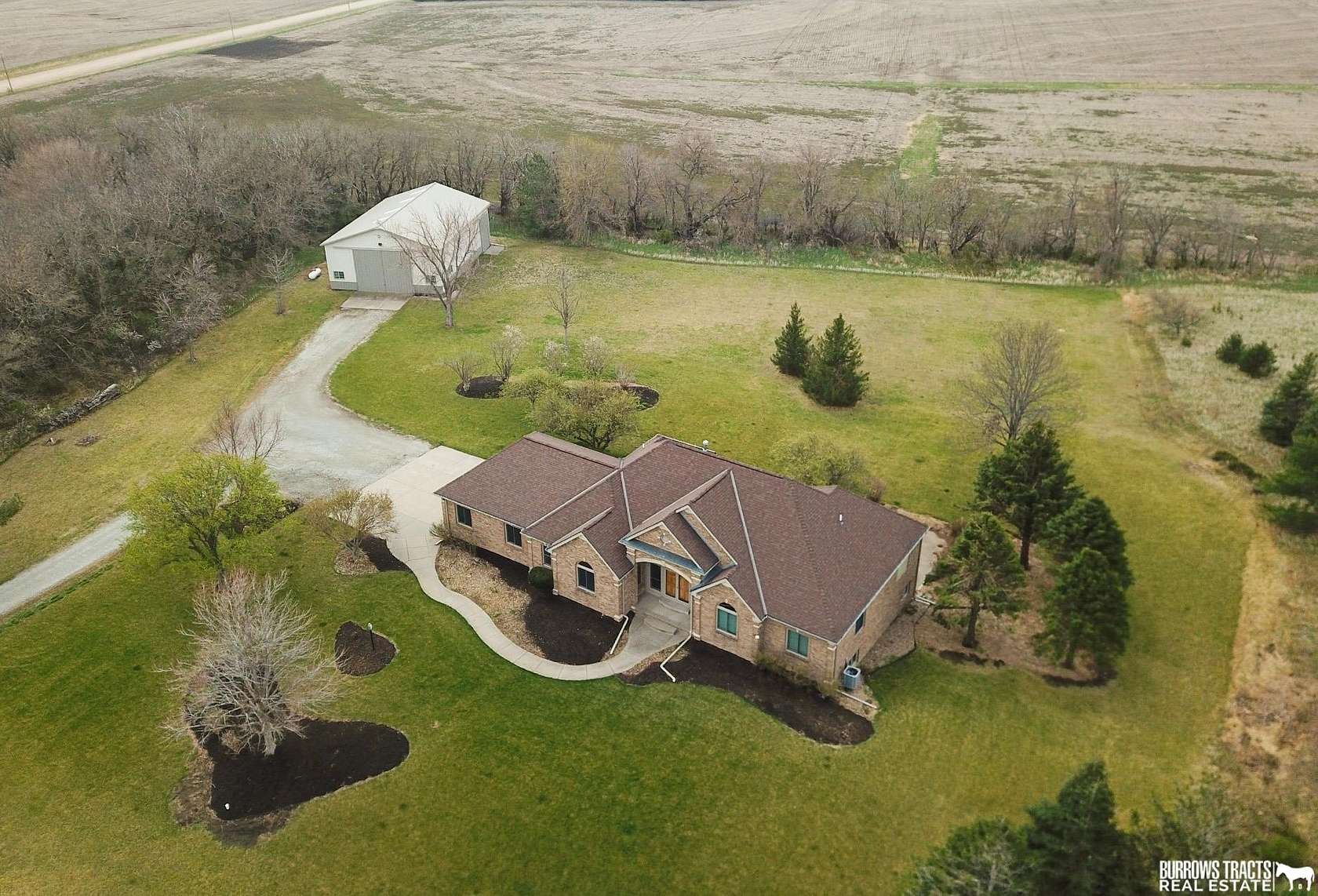 12.6 Acres of Land with Home for Sale in Waverly, Nebraska