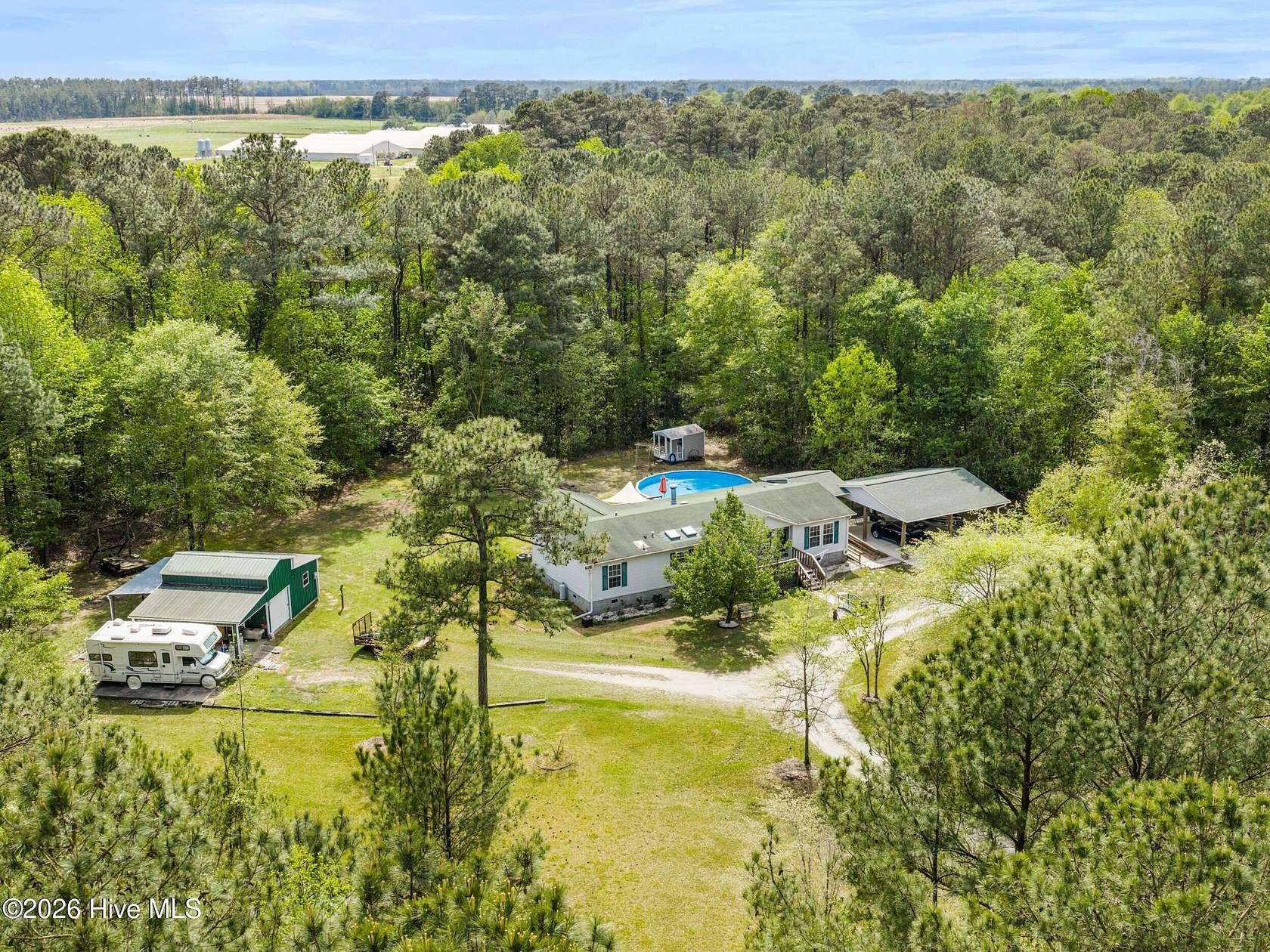 14 Acres of Land with Home for Sale in Richlands, North Carolina