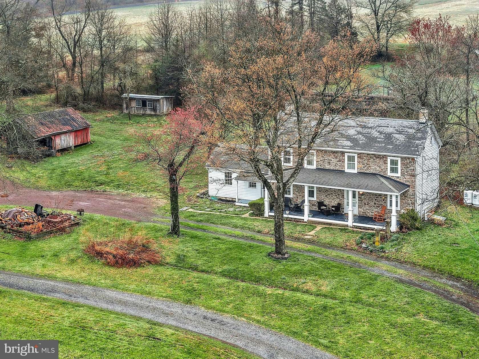 12 Acres of Land with Home for Sale in New Hope, Pennsylvania