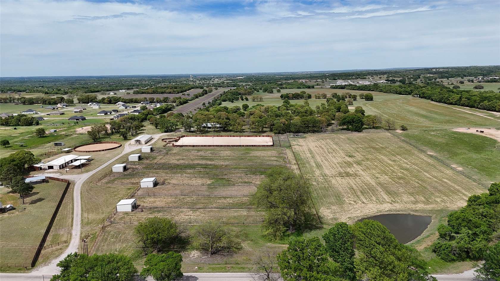 31.3 Acres of Agricultural Land with Home for Sale in Millsap, Texas