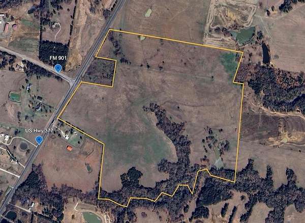 35.7 Acres of Agricultural Land for Sale in Gordonville, Texas