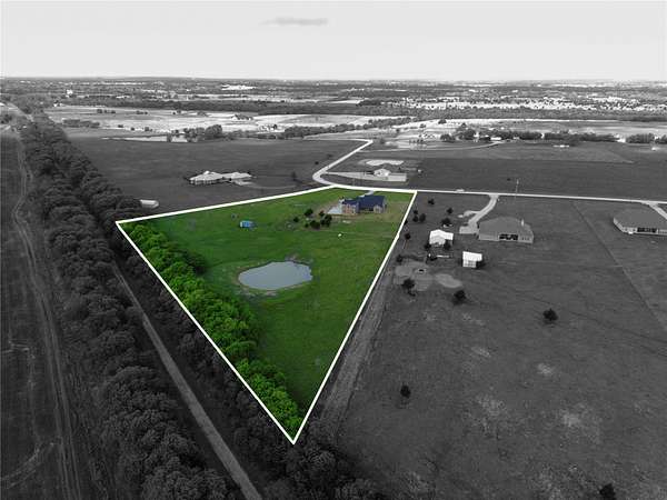 4.72 Acres of Land with Home for Sale in Celeste, Texas