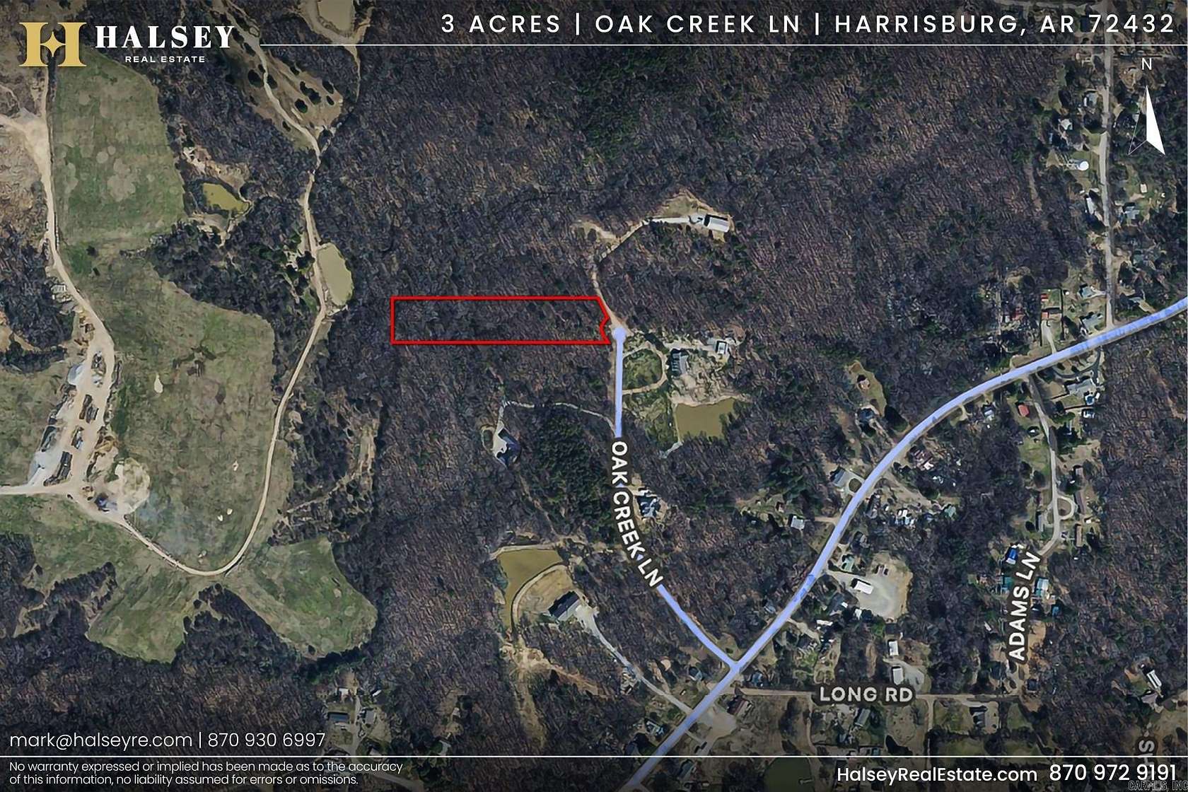 3 Acres of Residential Land for Sale in Harrisburg, Arkansas