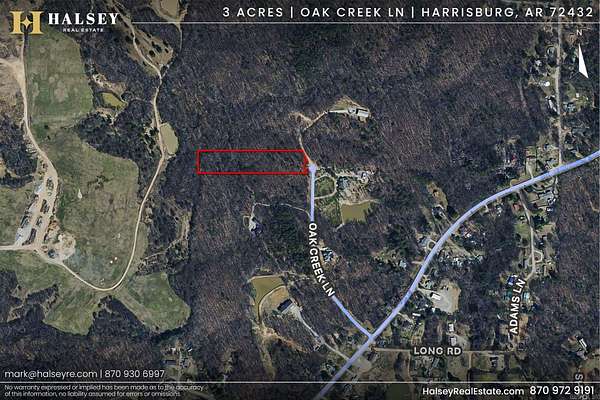 3 Acres of Residential Land for Sale in Harrisburg, Arkansas
