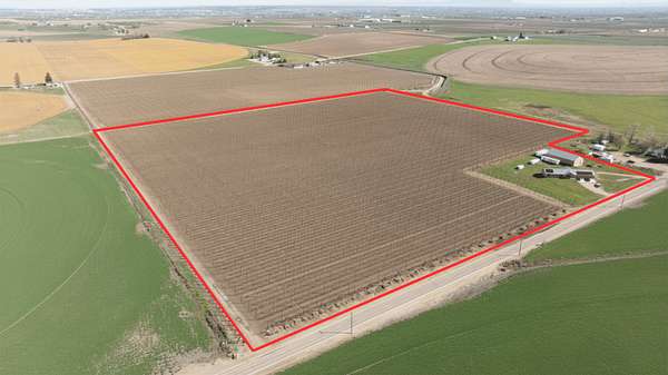 38.8 Acres of Agricultural Land with Home for Sale in Wilder, Idaho