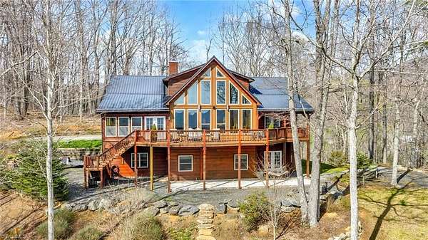 13 Acres of Land with Home for Sale in Todd, North Carolina