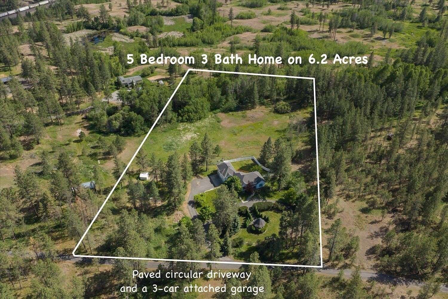 6.19 Acres of Land with Home for Sale in Cheney, Washington