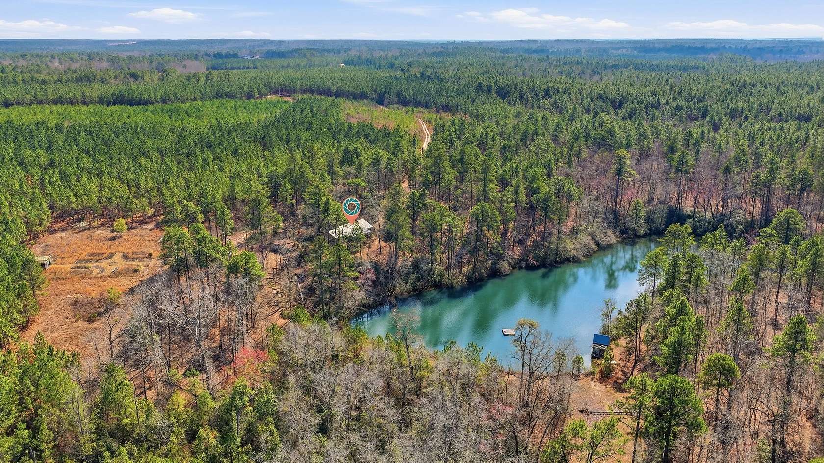 150 Acres of Recreational Land with Home for Sale in Aiken, South Carolina