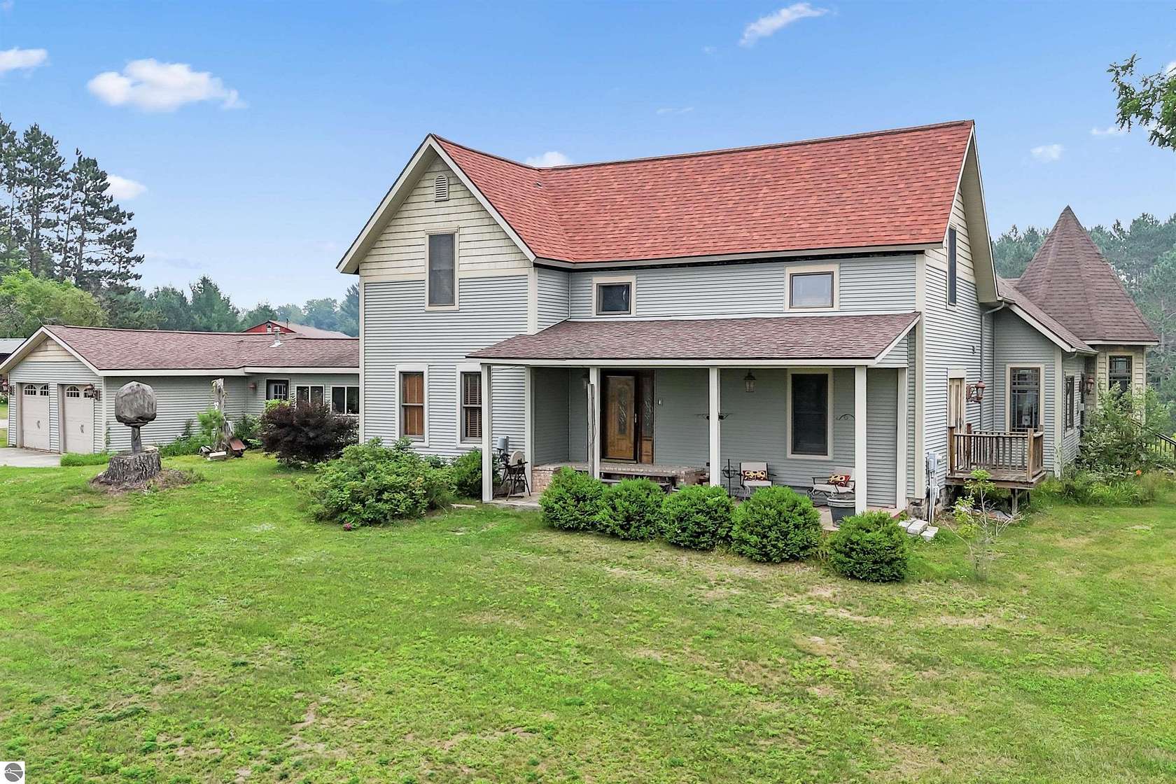 18.8 Acres of Land with Home for Sale in Le Roy, Michigan