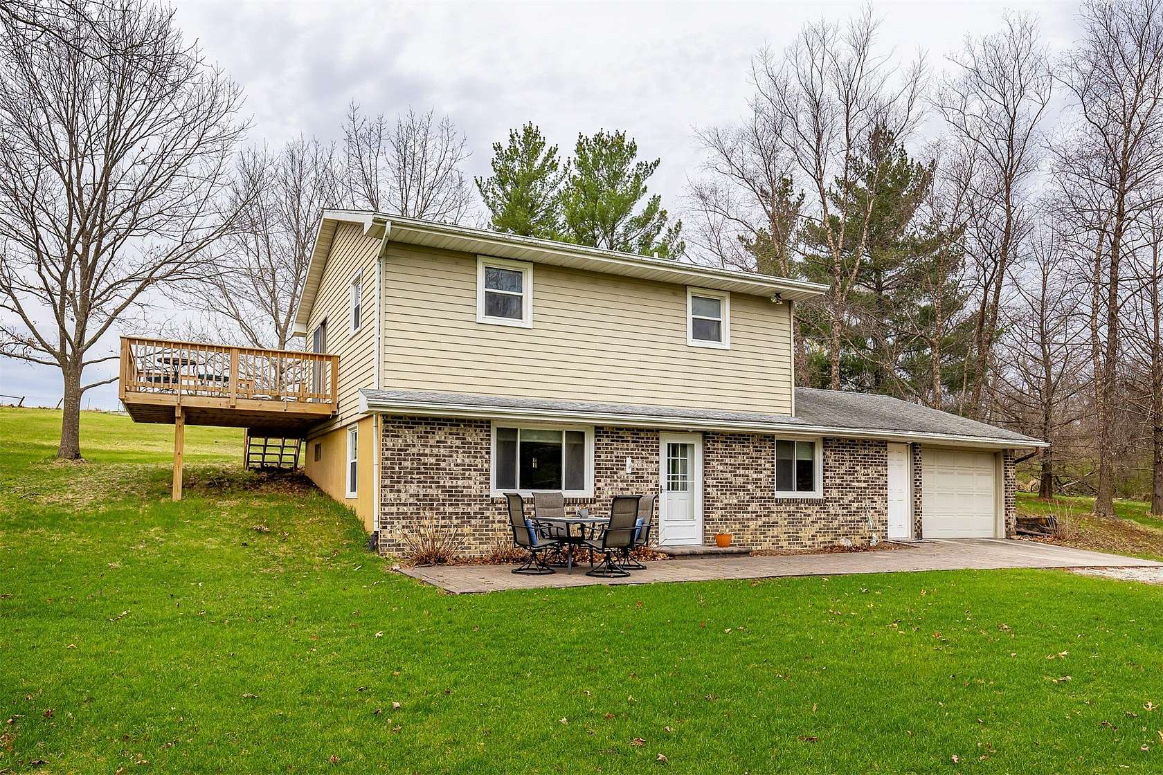 14.5 Acres of Recreational Land with Home for Sale in Peru Township, Iowa