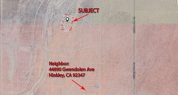 4.69 Acres of Land for Sale in Hinkley, California