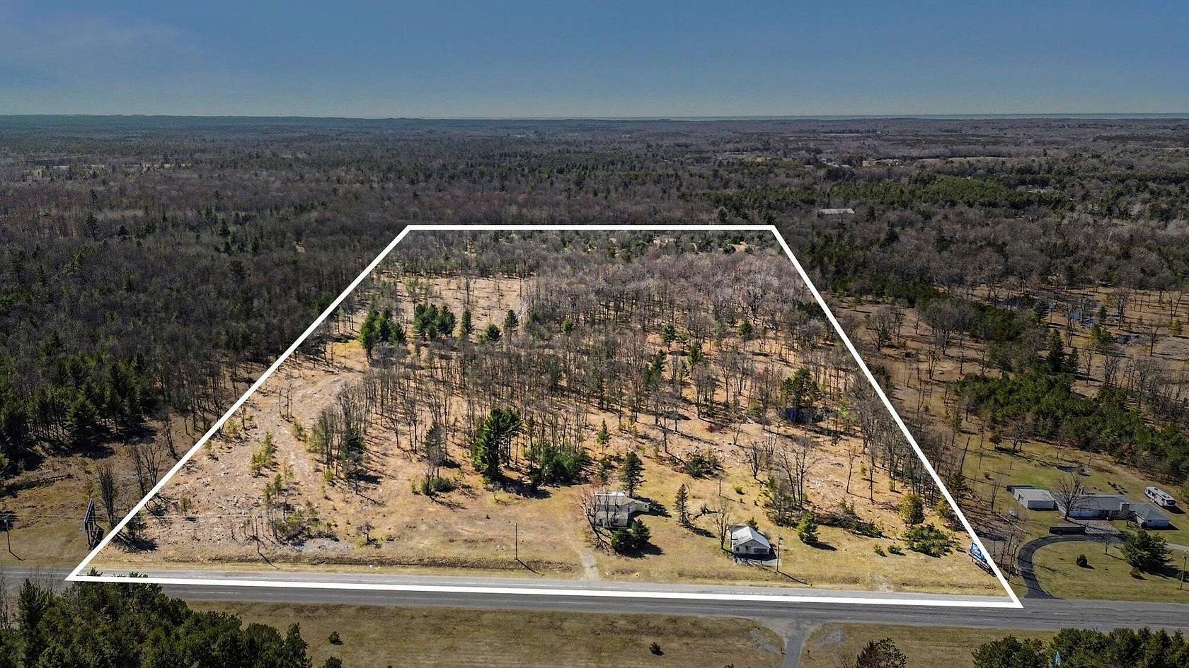38.2 Acres of Recreational Land with Home for Sale in Free Soil, Michigan