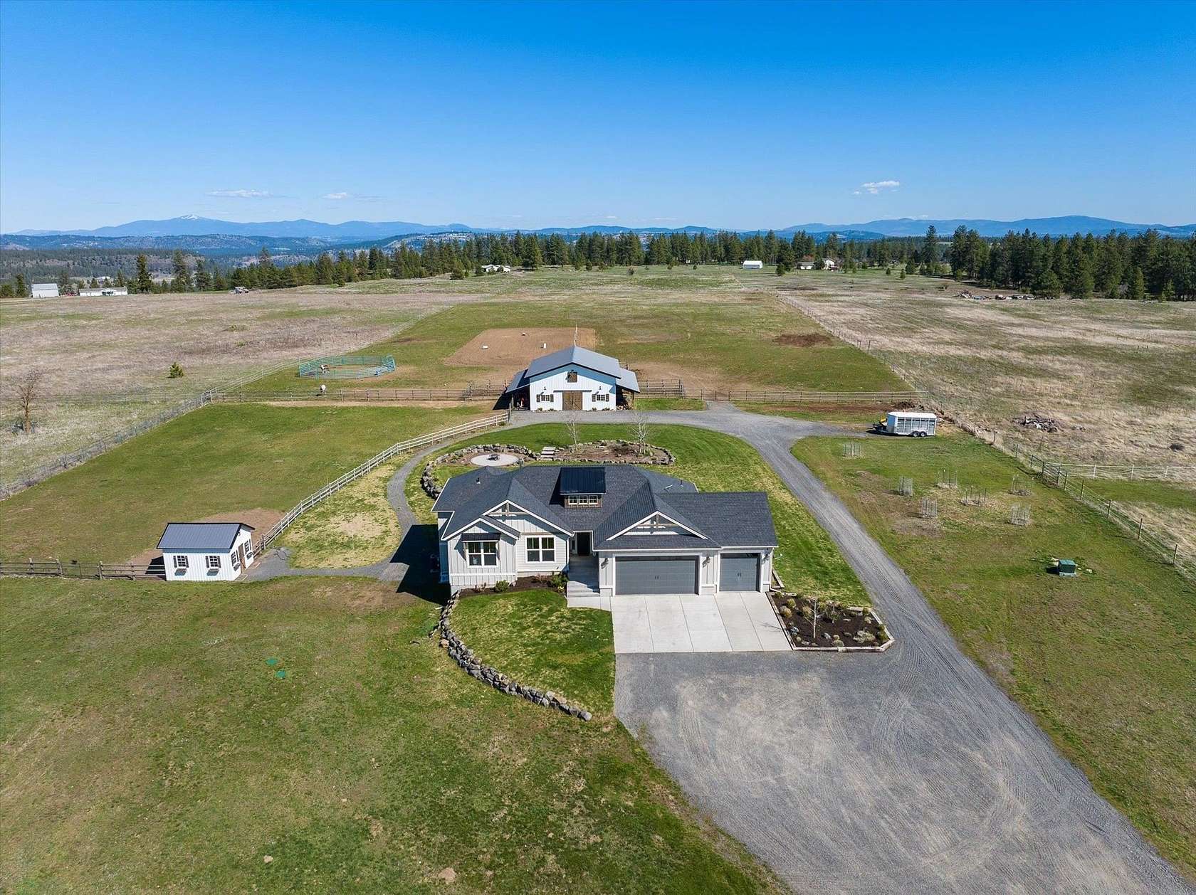 9.85 Acres of Land with Home for Sale in Spokane, Washington