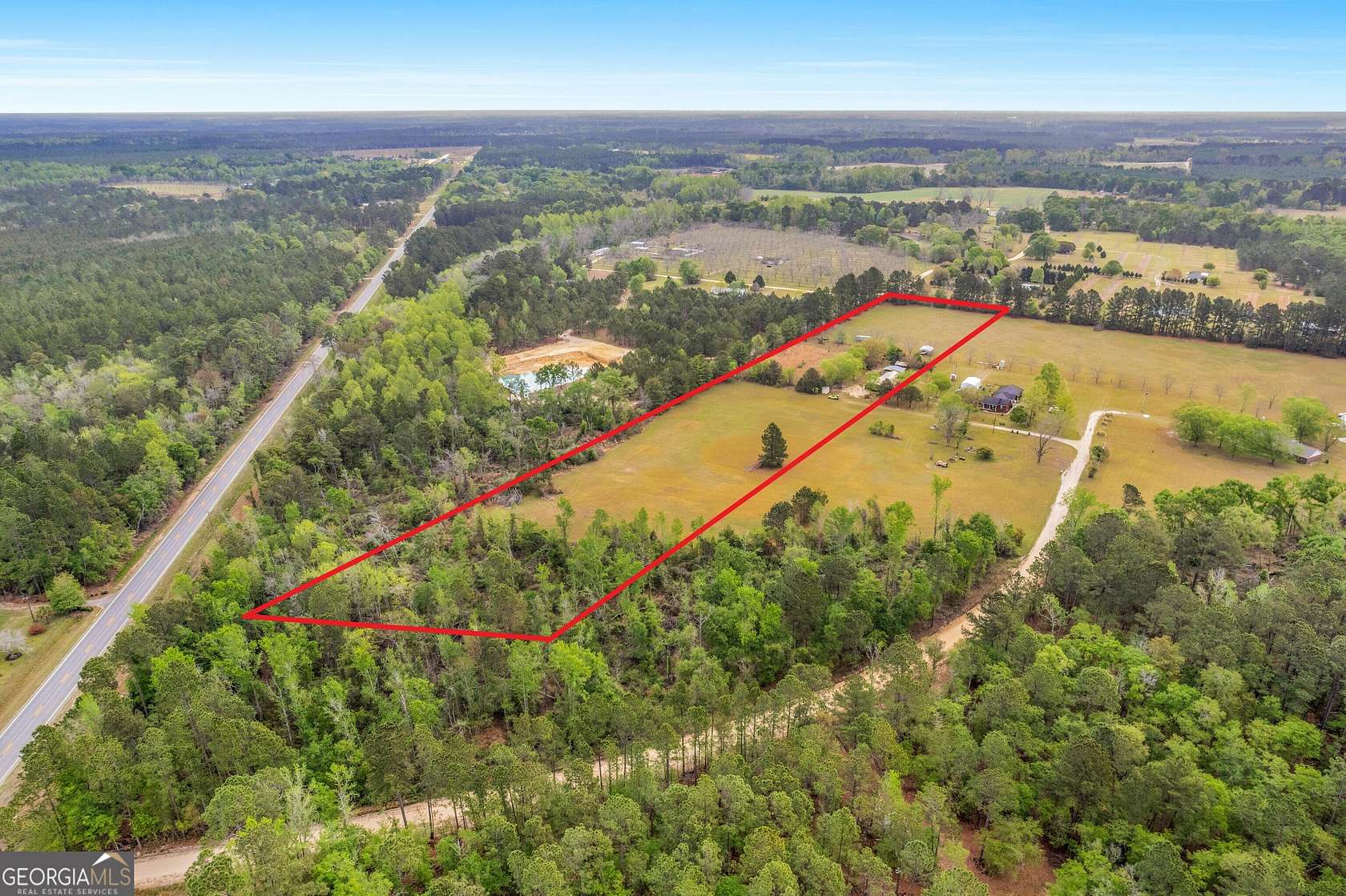 9.7 Acres of Land with Home for Sale in Collins, Georgia