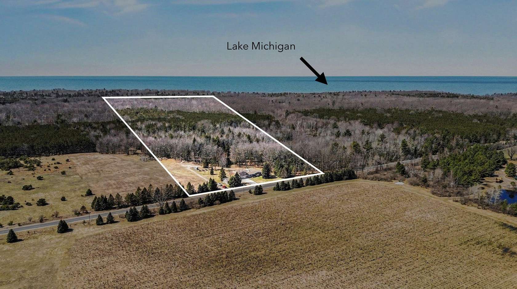 19.5 Acres of Land with Home for Sale in Manistee, Michigan