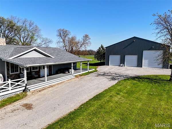 17.8 Acres of Land with Home for Sale in New London, Missouri