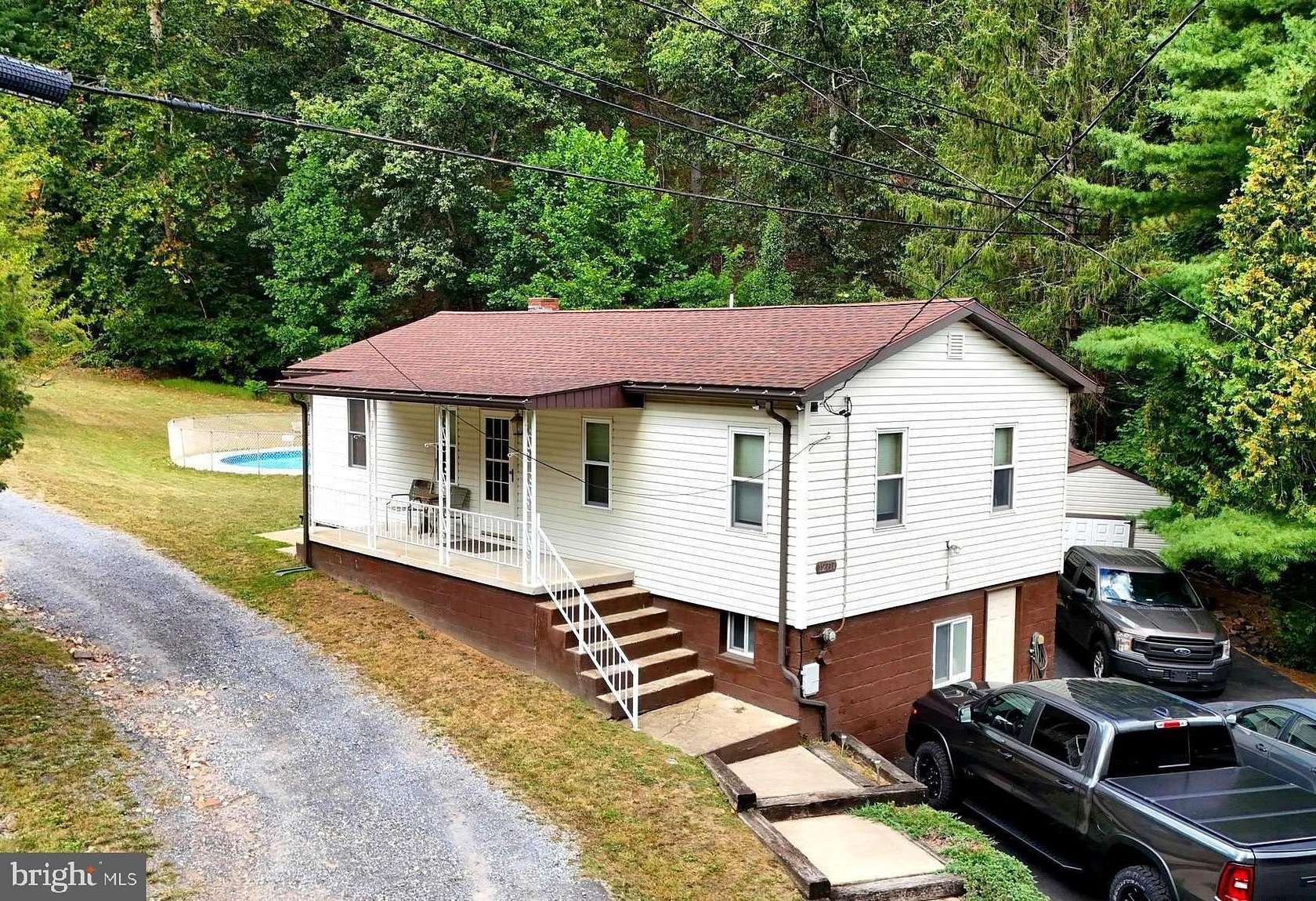 94.6 Acres of Recreational Land with Home for Sale in Cumberland, Maryland