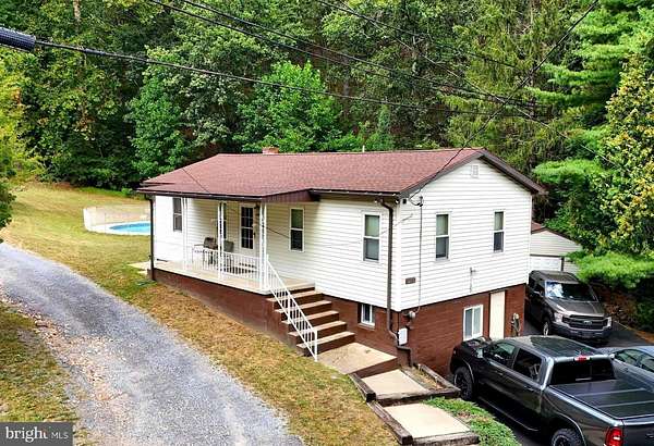 94.6 Acres of Recreational Land with Home for Sale in Cumberland, Maryland