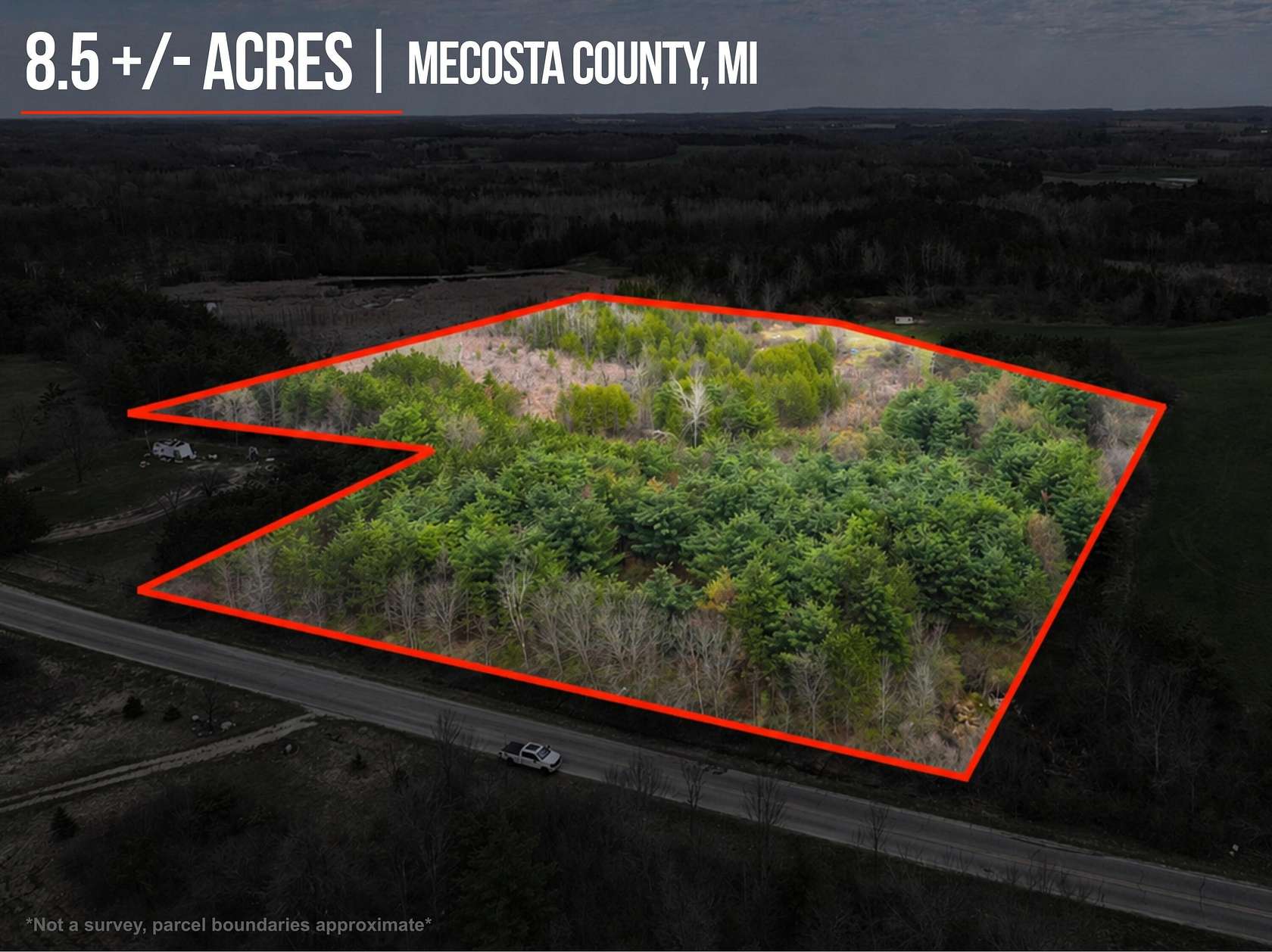 8.5 Acres of Residential Land for Sale in Remus, Michigan