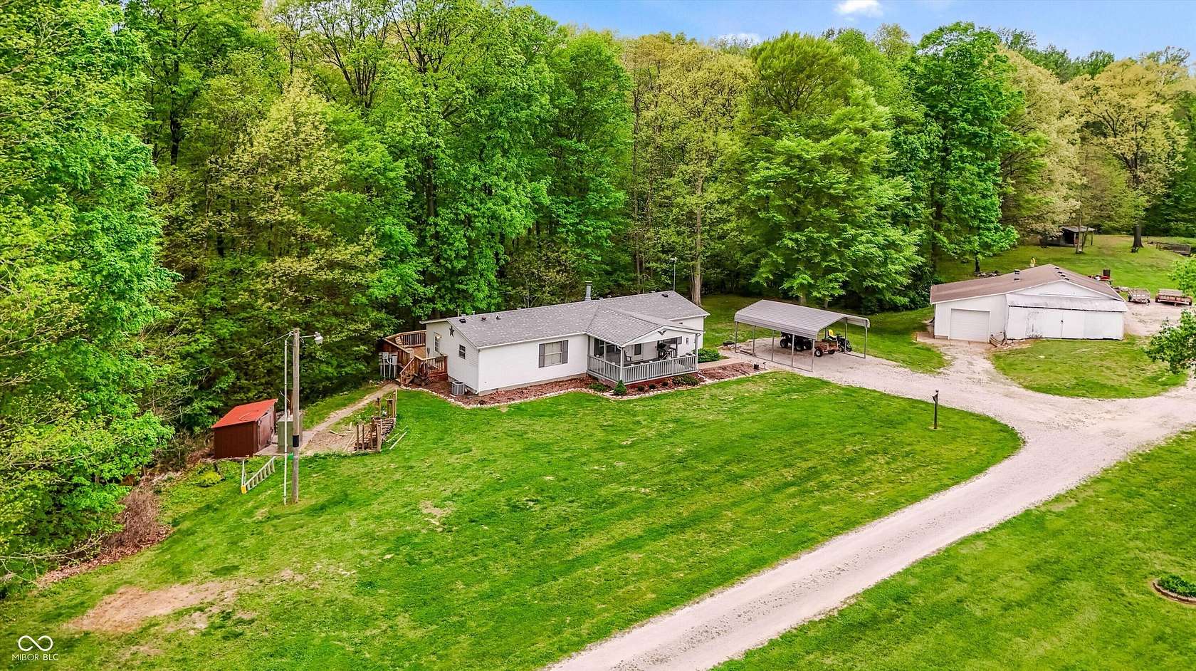 7.12 Acres of Land with Home for Sale in Brazil, Indiana