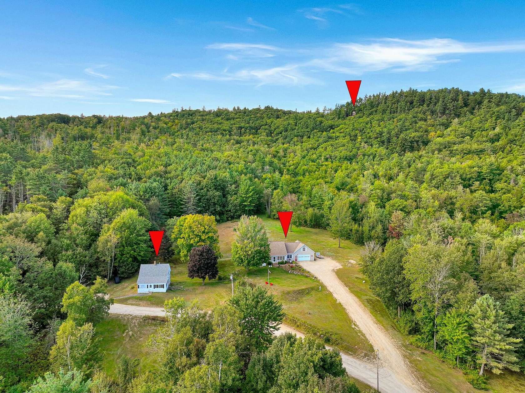 56 Acres of Recreational Land with Home for Sale in Mexico, Maine