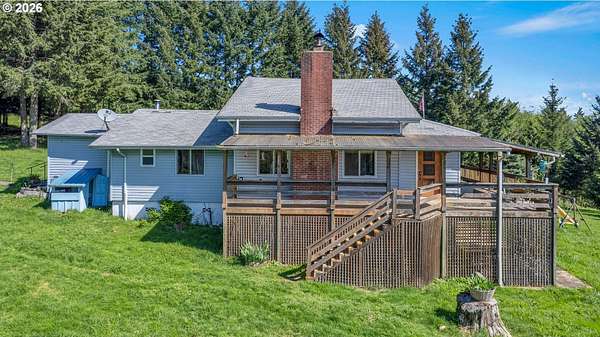 10.2 Acres of Recreational Land with Home for Sale in Rainier, Oregon