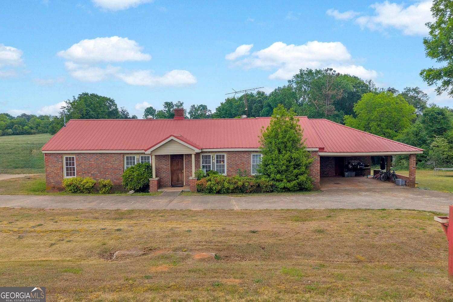 57.1 Acres of Agricultural Land with Home for Sale in Royston, Georgia