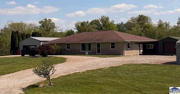 10 Acres of Recreational Land with Home for Sale in Jasonville, Indiana