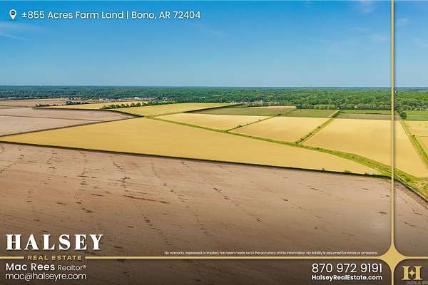 855 Acres of Land for Sale in Bono, Arkansas
