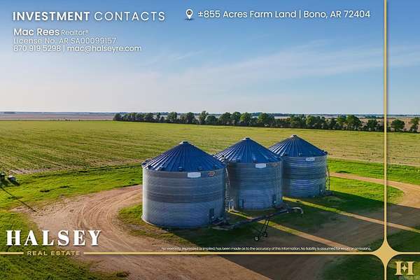 855 Acres of Land for Sale in Bono, Arkansas