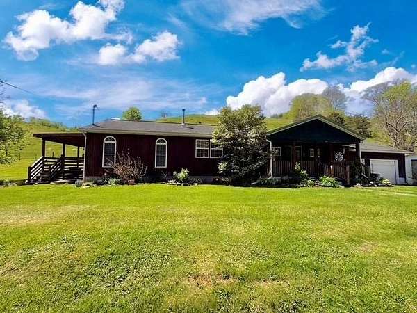 101 Acres of Agricultural Land with Home for Sale in Gandeeville, West Virginia