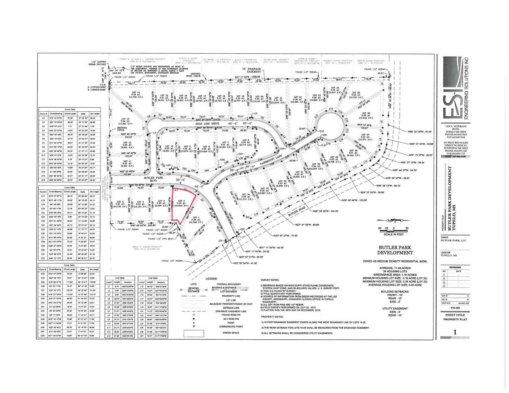 11.6 Acres of Land for Sale in Tupelo, Mississippi