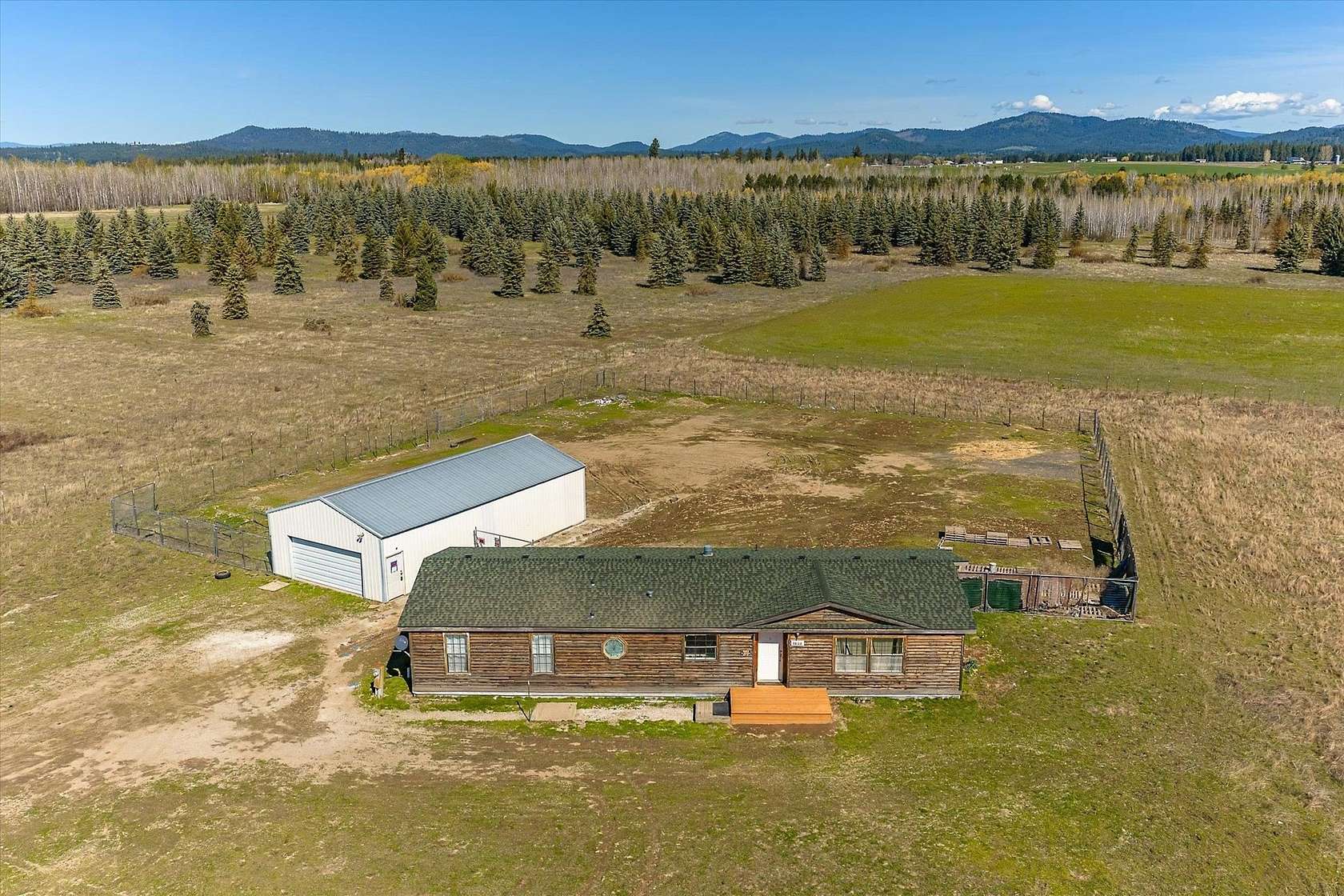 9.1 Acres of Land with Home for Sale in Deer Park, Washington