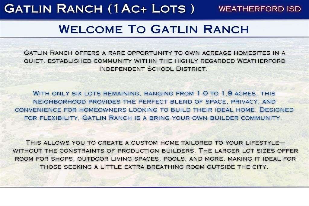 1 Acre of Residential Land for Sale in Springtown, Texas