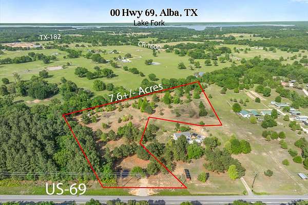 7.64 Acres of Land for Sale in Alba, Texas