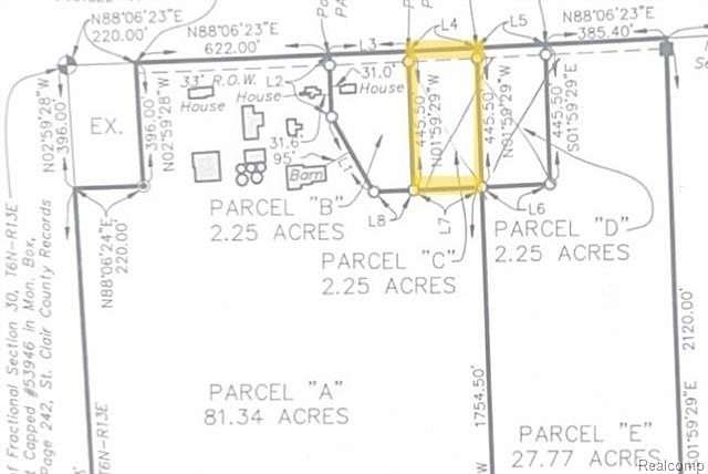 2.25 Acres of Land for Sale in Berlin Township, Michigan