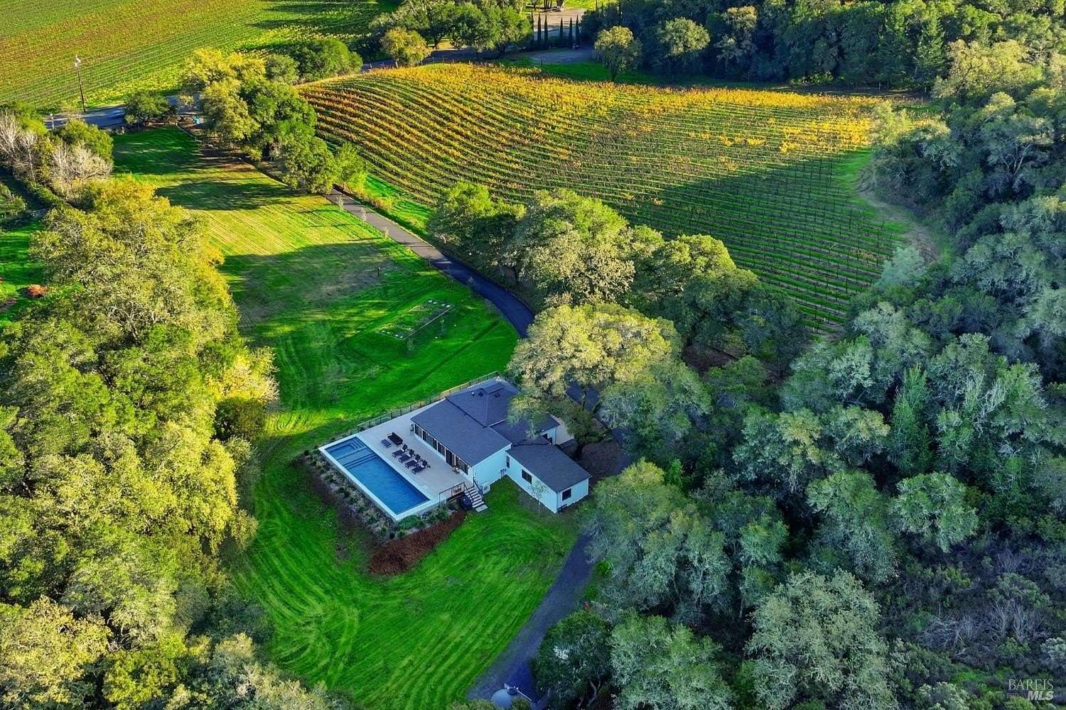 2.68 Acres of Land with Home for Sale in Healdsburg, California