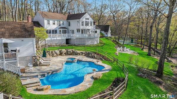 4.56 Acres of Land with Home for Sale in New Canaan, Connecticut