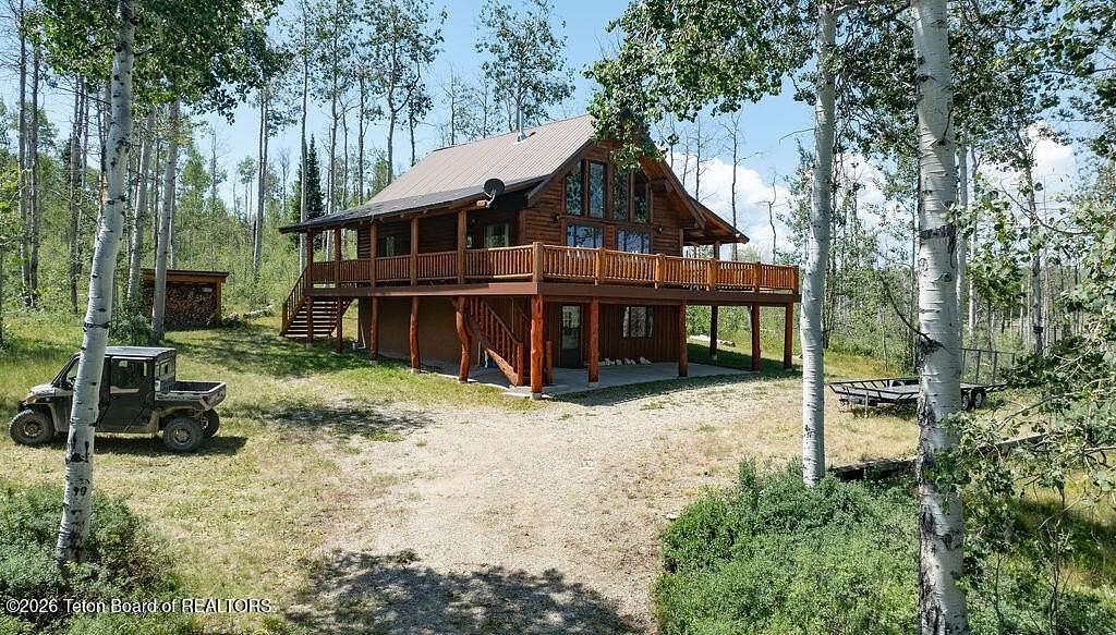 20.2 Acres of Recreational Land with Home for Sale in Bondurant, Wyoming