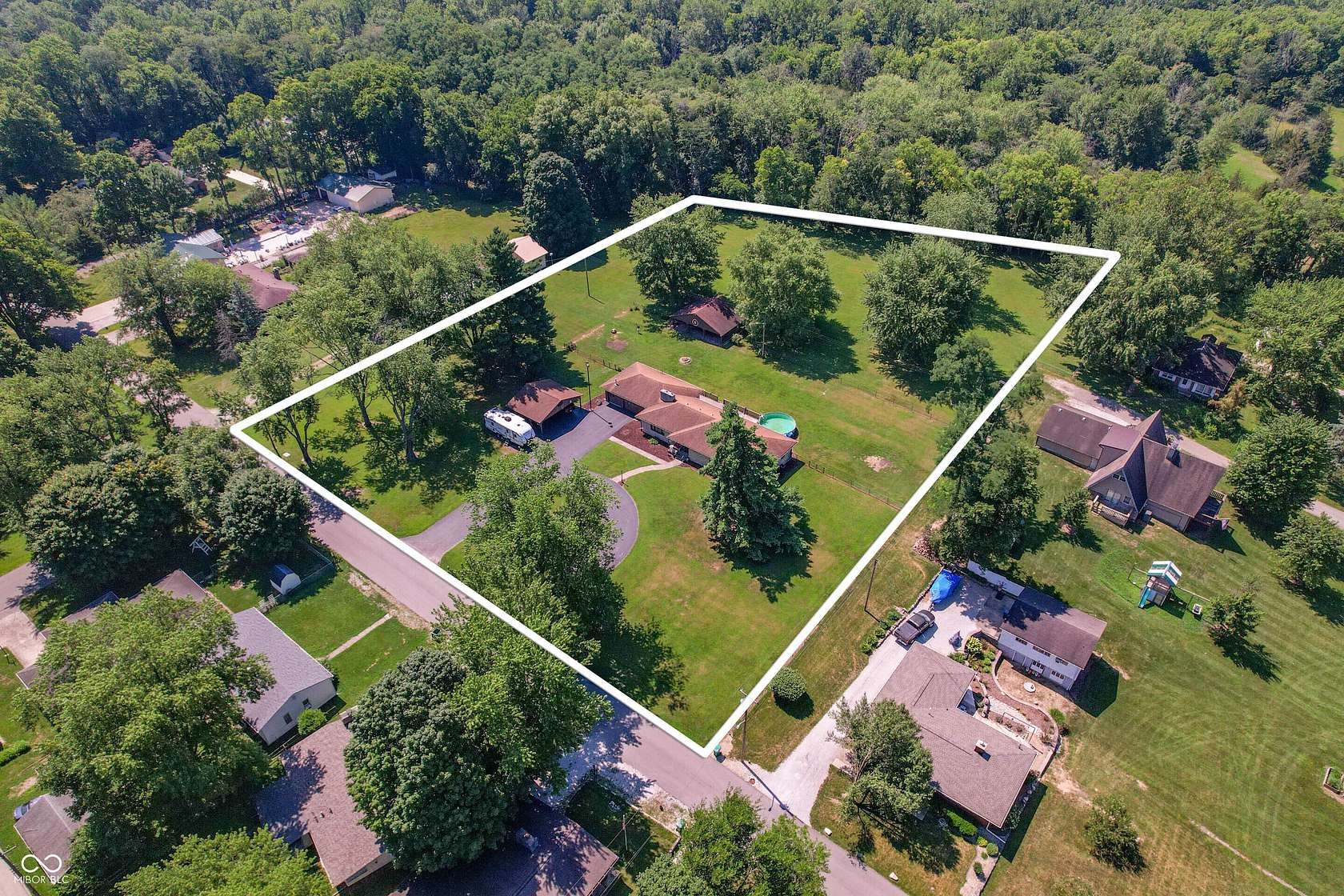 2.72 Acres of Land with Home for Sale in Morristown, Indiana