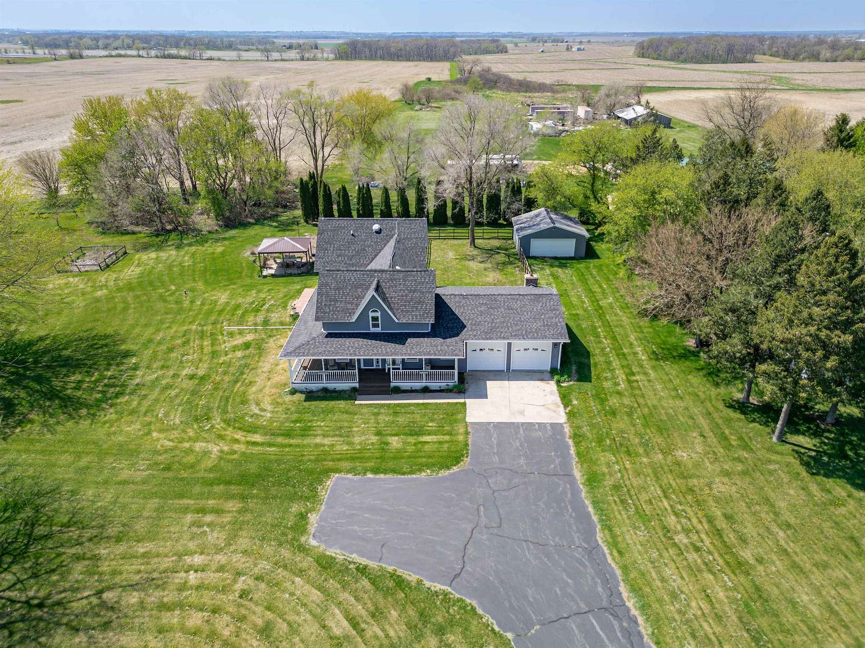 3.44 Acres of Land with Home for Sale in Kirkland, Illinois