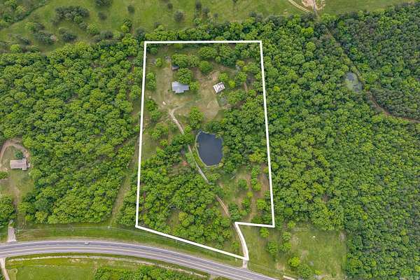 10 Acres of Recreational Land with Home for Sale in Boles, Arkansas