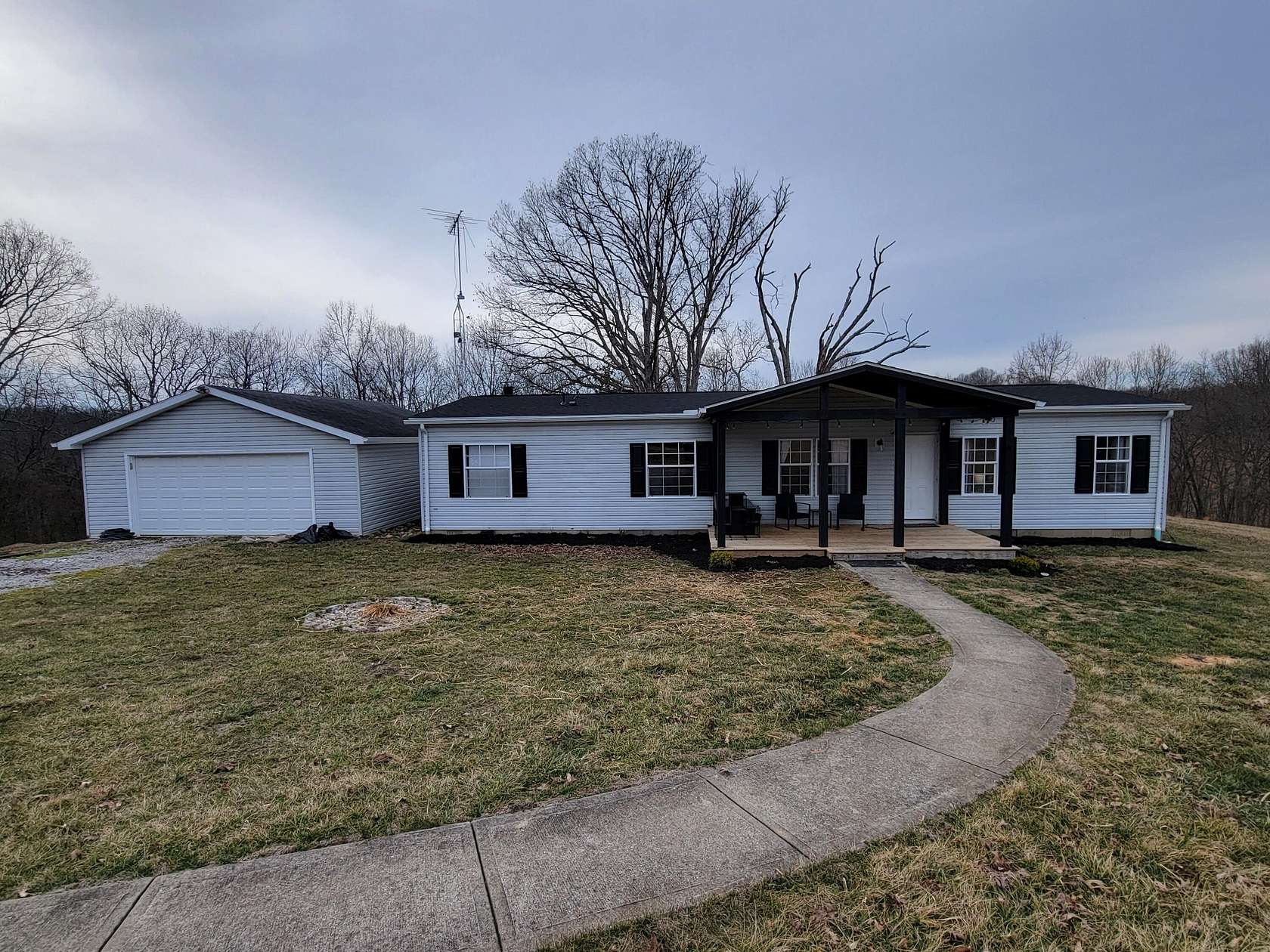 5.5 Acres of Land with Home for Sale in Owenton, Kentucky